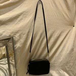 Sleek Black Crossbody Bag